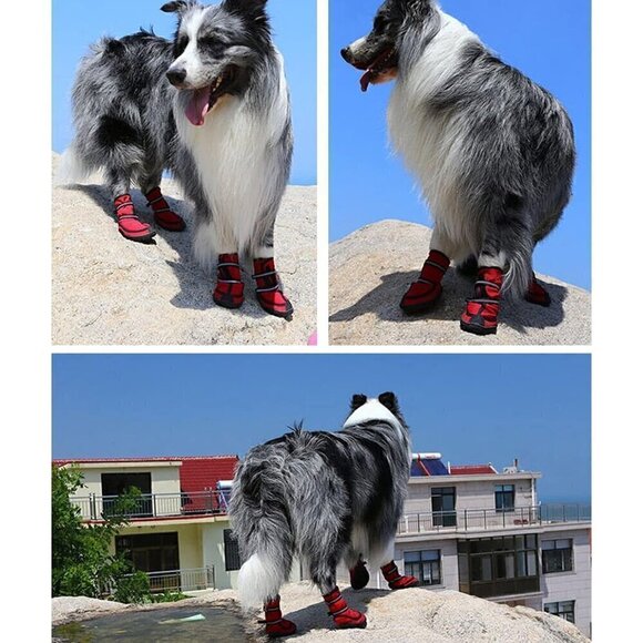 ⭐HOST PICK⭐Payanwin Dog Boots-Waterproof/Non-Slip/Lined Winter Dog Shoes, Size S - Picture 4 of 7